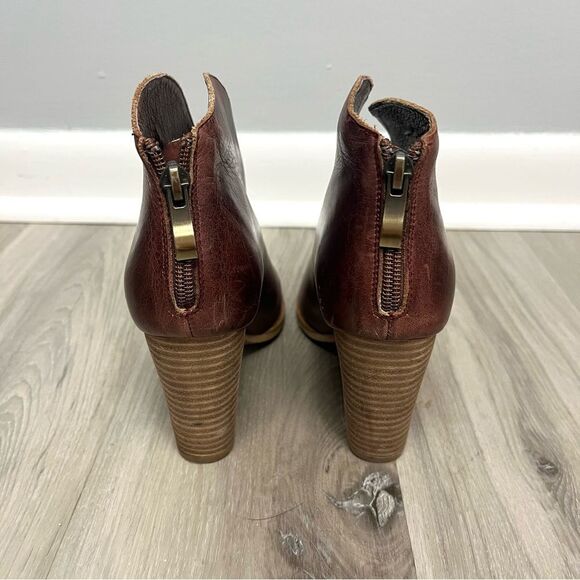 Antelope Boots Women’s EU 38 / US 7-7.5 Brown Leather Slit Heeled Ankle - Picture 4 of 7